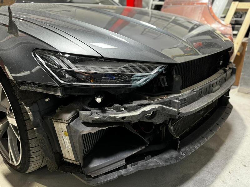 Front bumper damage repair