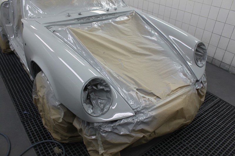 Vintage car under restoration